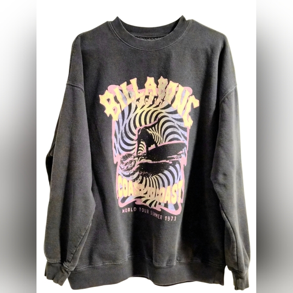 Billabong Other - Billabong Black and Pink Graphic Crewneck Sweater